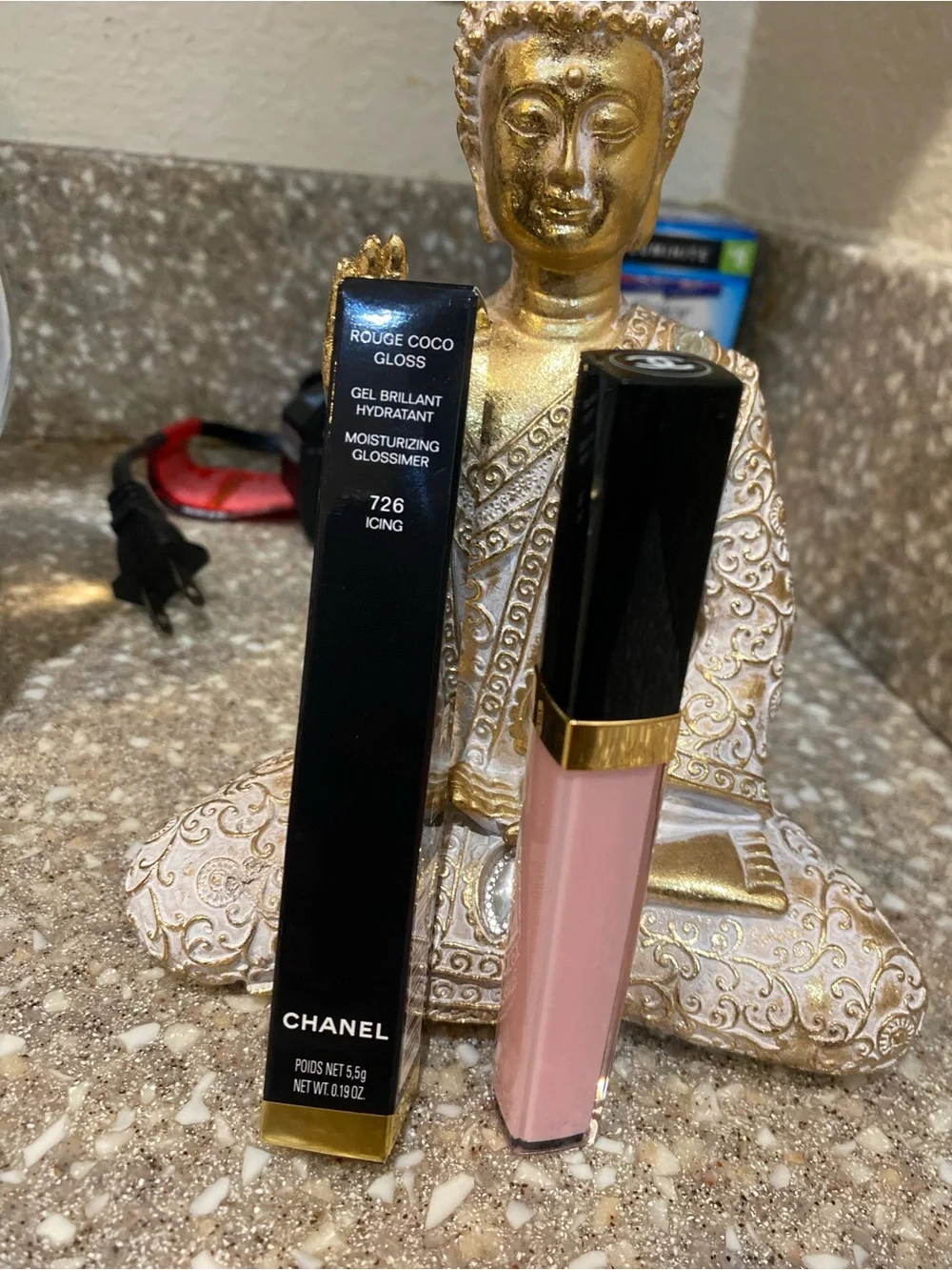 CHANEL Rouge Coco Gloss 726 Icing Pink Gloss